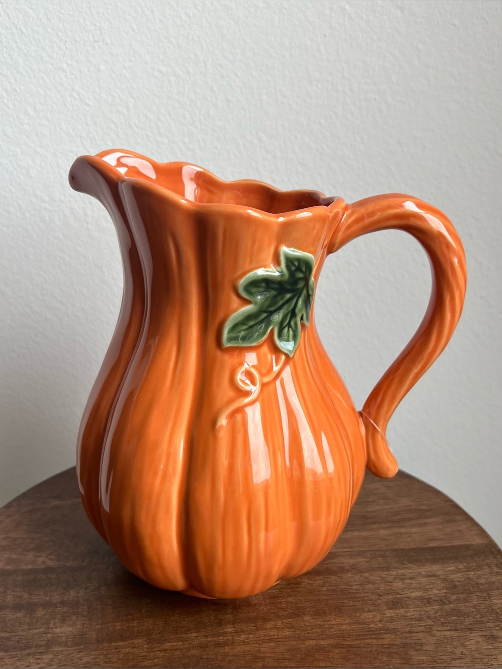 New Ceramic Farmhouse Pumpkin Decorative
Pitcher